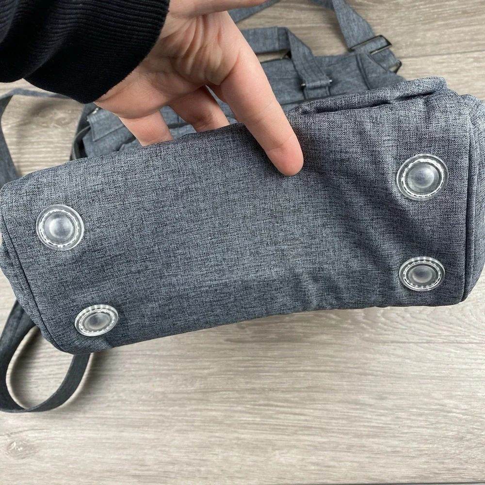 Lug Via 2 Large Tote Bag Heather Grey 16"x10" New - Picture 3 of 7